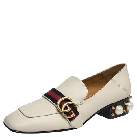 gucci loafers with pearl bloomingdale's|Gucci wool loafer.